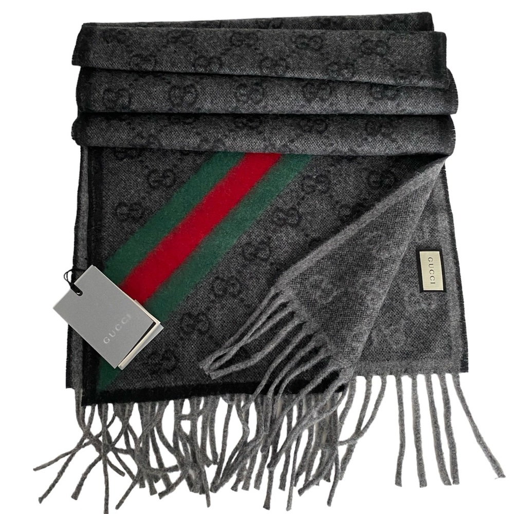 🔥🔥🔥new Authentic GUCCI scarf 100% wool - Picture 2 of 10